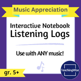 Interactive Notebook Listening Logs for Music Appreciation
