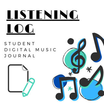 Preview of Listening Log: Student Digital Music Journal/Interactive Google Slide Assignment