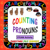 Listening STEAM Activity: Counting Pronouns: Christmas Pop Songs