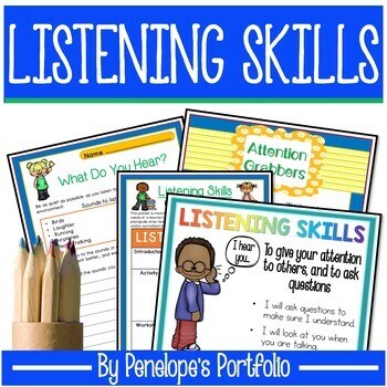 listening skills worksheets teaching resources tpt