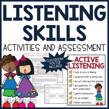 Preview of Listening Skills Worksheets | Listening Comprehension Activities