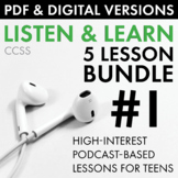 Listening Skills Podcasts 5-Pack Listen & Learn Bundle #1 