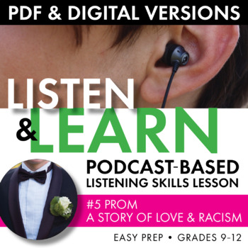 Preview of Listening Skills Storytelling Activity, Listen & Learn #5, PDF & Google Drive