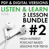Listening Skills Podcasts 5-Pack, Listen & Learn Bundle #2