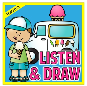 Preview of Listen and Draw Listening Comprehension Activity Summer