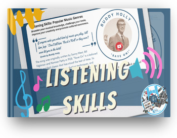 Preview of Listening Skills Task - Buddy Holly: Rave On - Rock and Roll Music