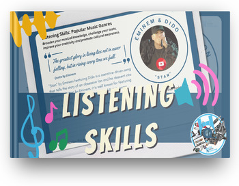 Preview of Listening Skills Task - Eminem & Dido: Stan - Rap Music