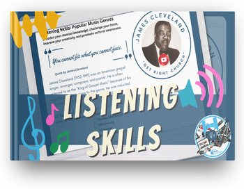 Preview of Listening Skills Task - James Cleveland: Get Right Church - Gospel Music