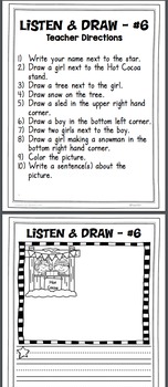 Listen and Draw Listening Comprehension Activity by Teach123-Michelle
