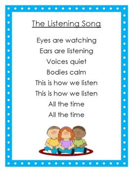 Listening Song by Kirsti Henry | TPT
