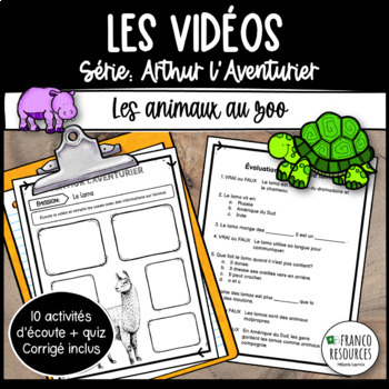 Preview of Listening activities en français | activités d'écoute, oral communication