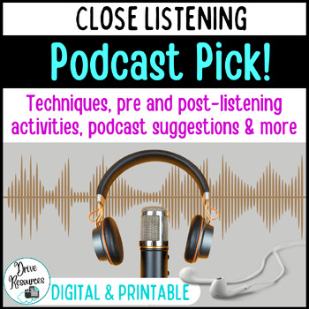 Preview of Listening and Critical Thinking with the Study of literary nonfiction PODCASTS