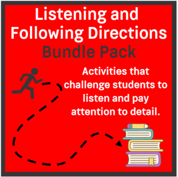 Preview of Following Directions and Listening Bundle Reading Comprehension