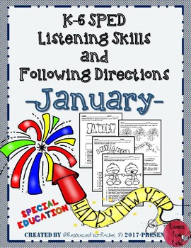 Preview of Listening and Following Directions - January