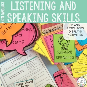 Preview of Listening and Speaking Skills Oral Language