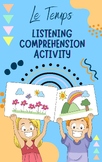 Listening comprehension assessments and activity - Weather