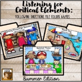 Listening for Critical Elements Folder Games: Summer Edition
