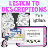 Listening to Descriptions Print and Digital Bundle for spe