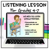 Listening with Attention Lesson Plan  (grades 4+) | Empath