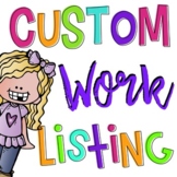 Custom Listing - Do NOT purchase