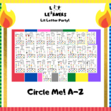 Lit Learners Letter Party! - Alphabet A-Z - Circle and Col