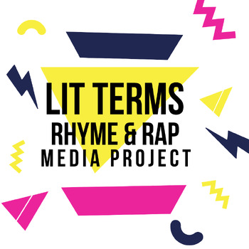 Preview of Lit Terms Rhyme & Rap Media Project