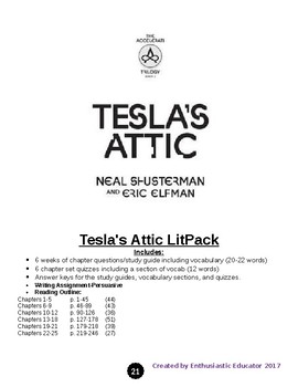 Preview of Tesla's Attic-LitPack
