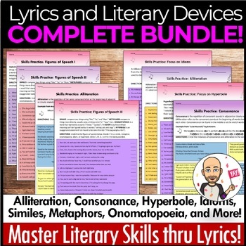 Preview of LitbyLyrics Bundle: Master Literary Skills Through Lyrics Analysis - Save 30%