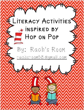 Preview of Literacy Activities inspired by Hop on Pop