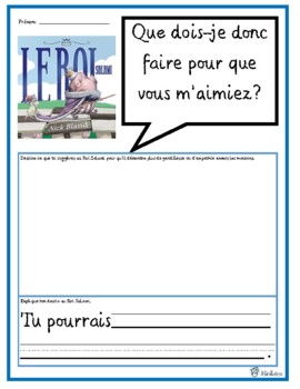 Preview of Literacy Activity - King Pig by Nick Bland (Roi Salami) (disponible en français)