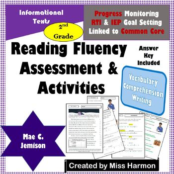 Preview of Literacy Activity Sheets for 2nd Grade, Mae C. Jemison