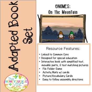 Preview of Literacy Adapted Book Activities FlashCards Game Fantasy Gnomes