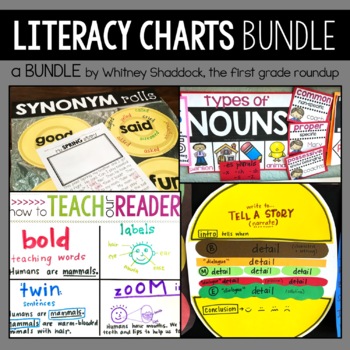 Preview of Literacy Anchor Charts BUNDLE
