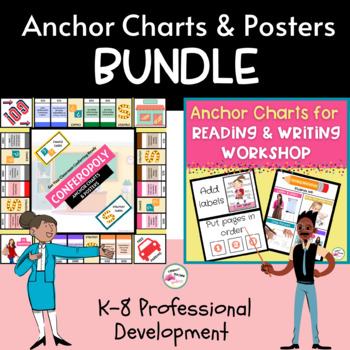 Preview of Literacy Anchor Charts and Resources BUNDLE