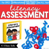 Literacy Assessments for Special Ed IEP Progress Monitoring