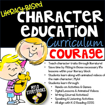 Preview of Literacy-Based Character Education Curriculum- Courage Unit