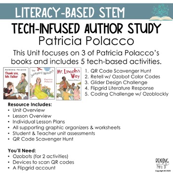 Preview of Literacy-Based STEM lesson: Patricia Polacco Tech-Infused Author Study