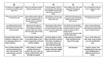 Preview of Literacy Bingo