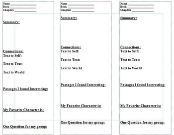 Preview of Literacy Bookmarks - 4 total