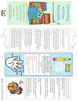 Preview of Literacy Brochure for Parents