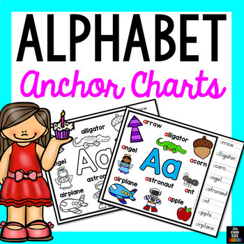 Preview of Literacy Center Anchor Charts Bundle