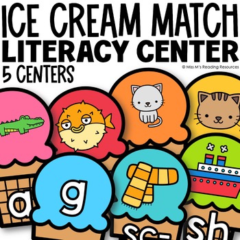 Preview of Literacy Centes Kindergarten Bundle Phonics Literacy Centers Blends Digraphs
