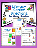 Guided Literacy/ Guided Reading Center Directions and Pictures