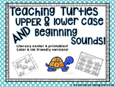 Literacy Center Game Upper & Lower Case AND Beginning Soun