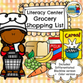 Literacy Center: Grocery Shopping Activity
