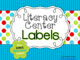 Literacy Center Labels for a Pocket Chart