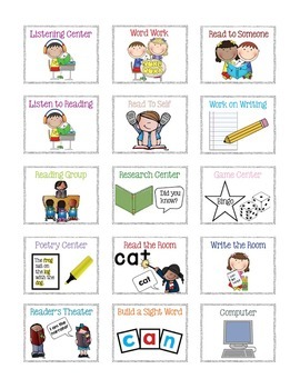 Classroom Material Labels by Locked into Literacy