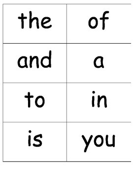 Kindergarten Fry Sight Words (1-25) by Lovely Little Learners | TpT