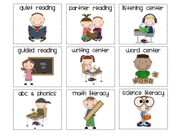 Literacy Center Pocket Chart Cards by Brittany Phillips | TpT