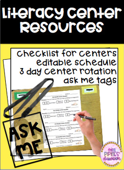 Preview of Literacy Center Resources
